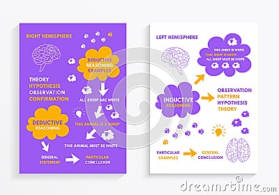 Book Abstract Deductive Cover. All phrases by Sil Open Font License, name of each font is signed in layers. Vector Illustration