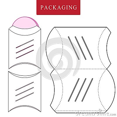 Vector Illustration of Box.Package Template. Vector Illustration