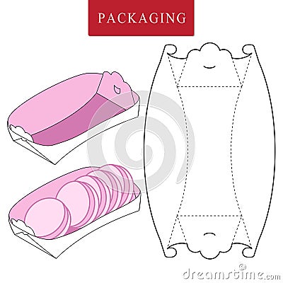 Vector Illustration of Box.Package Template. Vector Illustration