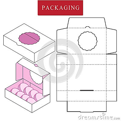 Vector Illustration of Box.Package Template. Vector Illustration