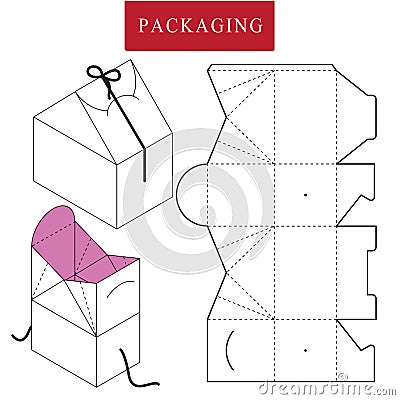 Vector Illustration of Box.Package Template. Vector Illustration