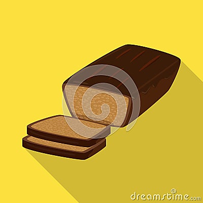 Vector design of bread and banana logo. Collection of bread and recipe stock vector illustration. Vector Illustration