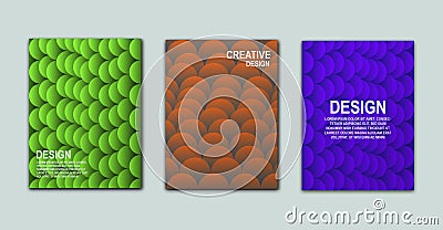 Vector illustration of bright color abstract pattern background with gradient texture Vector Illustration