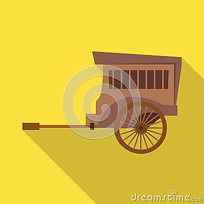 Vector design of brougham and old symbol. Graphic of brougham and wagon vector icon for stock. Vector Illustration