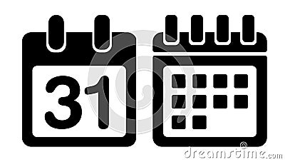 Calendar vector icon Vector Illustration