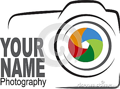 Camera logo - colorful illustration Vector Illustration