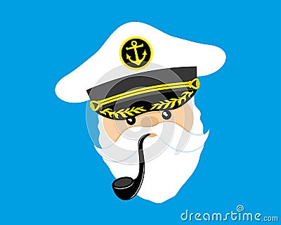 Vector illustration. Captain. Vector Illustration