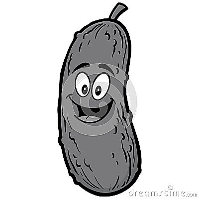 Pickle Mascot Illustration Vector Illustration