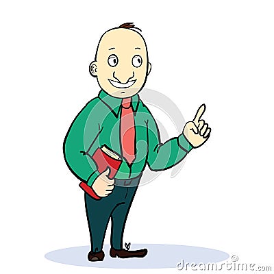 Vector illustration of Cartoon standing Vector Illustration