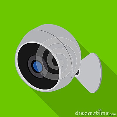 Vector design of cctv and camera icon. Collection of cctv and system stock vector illustration. Vector Illustration