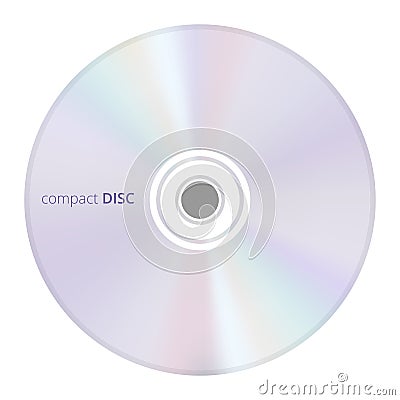Vector illustration of a CD (compact disc) Vector Illustration