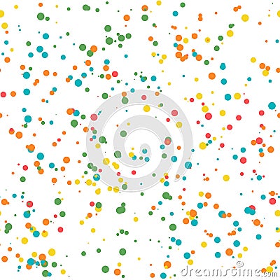 Celebration confetti seamless pattern Vector Illustration