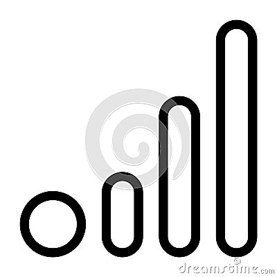 Line Cellular Network Icon Vector Illustration