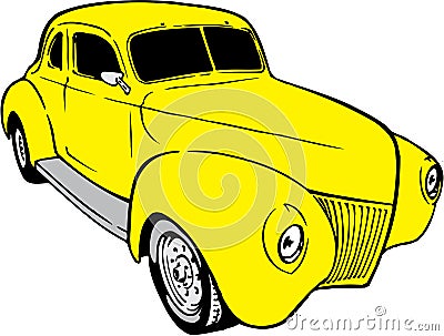 1939 Chevy Coupe Illustration Vector Illustration