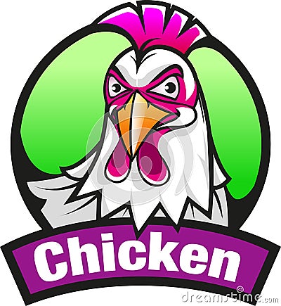 Chicken symbol or icon Vector Illustration