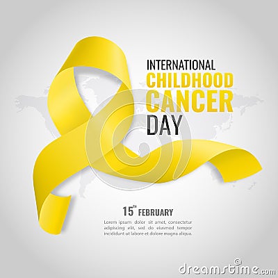 Childhood Cancer Day Vector Illustration