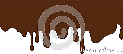 Chocolate drip Vector Illustration