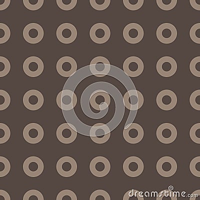 Circle pattern. Vector illustration of circles and zeroes seamless pattern. Noughts and crosses background Vector Illustration
