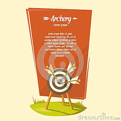 Vector illustration archery Vector Illustration