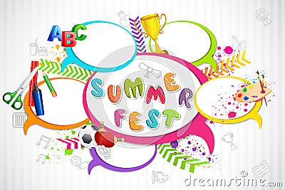 Summer Fest Vector Illustration