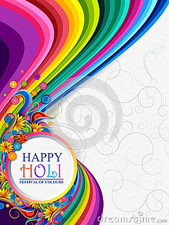 Vector illustration of Colorful splash for Holi background Vector Illustration