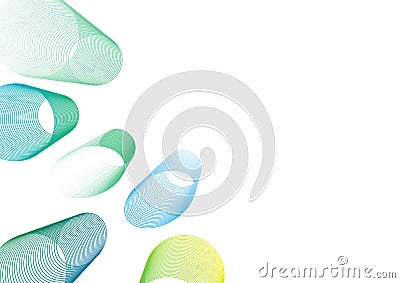 Vector illustration colourful abstract background wave line effe Cartoon Illustration