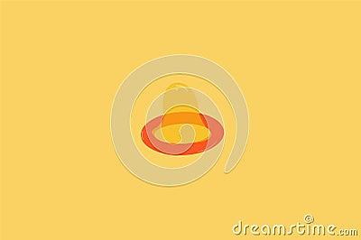 Vector Illustration of a Condom Vector Illustration