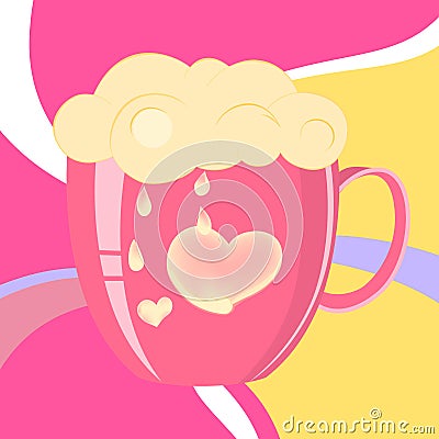 Vector illustration of cup Cartoon Illustration