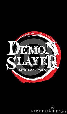 demon slayer logo wallpaper hd Vector Illustration