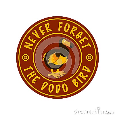 Dodo bird vector Cartoon Illustration