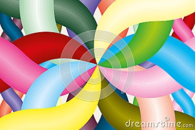 Vector illustration drawing of Spectral multicolored shapes abstract pattern and textures. colrful polychrome segment Vector Illustration
