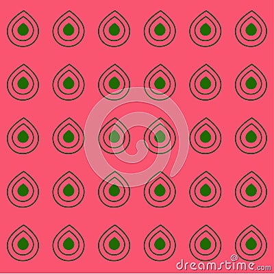 Vector illustration of drops pattern for textile,garments,carpets Vector Illustration