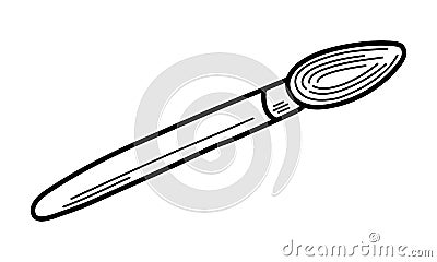 Vector illustration of eyeshadow brush Vector Illustration