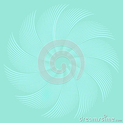 Vector Illustration of Feather White circle abstract green paste Vector Illustration