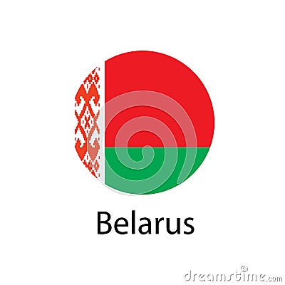 Vector illustration flag of Belarus icon. Vector Illustration