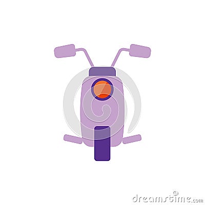 Vector Illustration. Flat scooter icon Vector Illustration