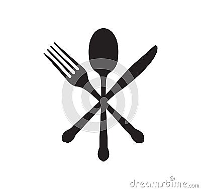 Fork, spoon and knife Vector Illustration