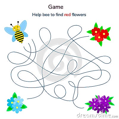 Vector illustration. game for children. maze or labyrinth Vector Illustration