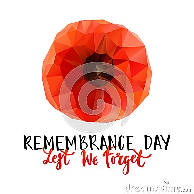Remembrance Day poster Vector Illustration