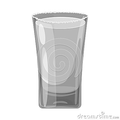 Vector illustration of glass and water sign. Set of glass and clear stock vector illustration. Vector Illustration