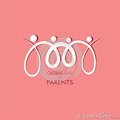 Vector Illustration of Global Parents Day design Vector Illustration