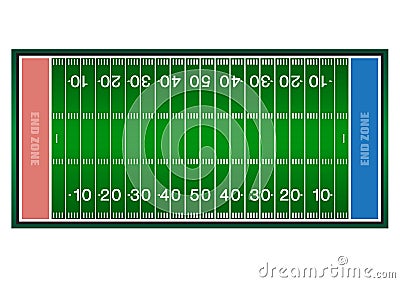 Challenge field American football green Stadium arena Vector Illustration