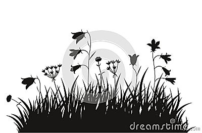 Vector illustration grass background Vector Illustration