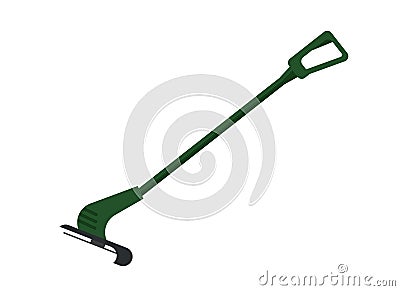 Grass trimmer illustration. Isolated on white background Vector Illustration