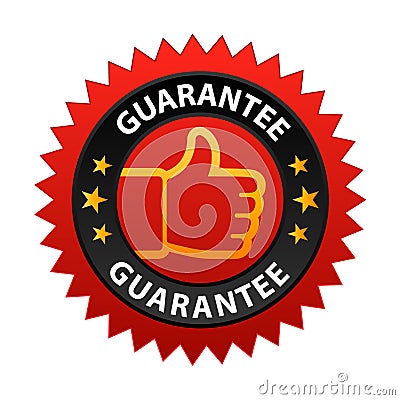 Guarantee label Vector Illustration