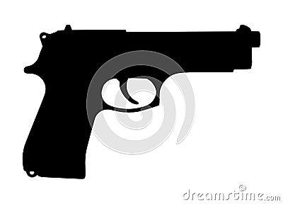 Gun silhouette Vector Illustration