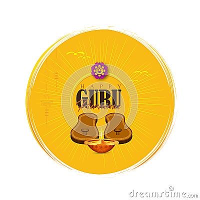 Vector Illustration for Guru Purnima Celebration da Vector Illustration