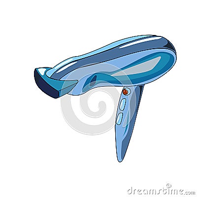 The vector illustration of the hair dryer Vector Illustration