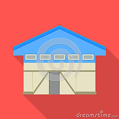 Vector illustration of hangar and garage symbol. Graphic of hangar and depot stock vector illustration. Vector Illustration