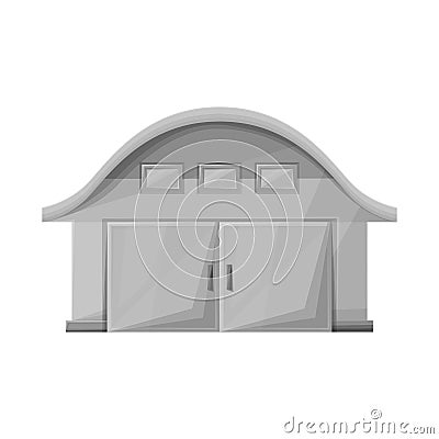 Vector illustration of hangar and shed symbol. Web element of hangar and storage stock vector illustration. Vector Illustration